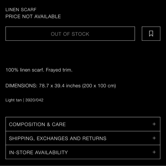 ZARA LINEN SCARF - Picture 3 of 3